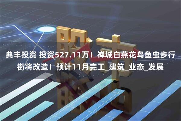 典丰投资 投资527.11万！禅城白燕花鸟鱼虫步行街将改造！预计11月完工_建筑_业态_发展