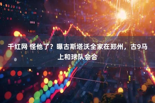 千红网 怪他了？曝古斯塔沃全家在郑州，古9马上和球队会合